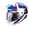Cheap ???? Plastic Scorpion Adx-2 Camino Modular Helmet White Blue Red ???? -Scorpion Shop scorpion adx2 camino biancoblurosso