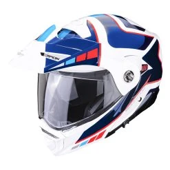 Cheap ???? Plastic Scorpion Adx-2 Camino Modular Helmet White Blue Red ????