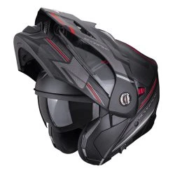 Buy ???? Plastic Scorpion Adx-2 Carrera Modular Helmet Black Red ⭐