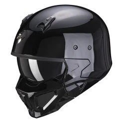 Cheap ???? Removable Chin Scorpion Covert X Solid Helmet Black ????