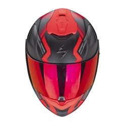 New ???? Fiber Scorpion Exo 1400 Air Corsa Helmet Black Red ❤️ -Scorpion Shop scorpion exo1400air corsa rosso 2
