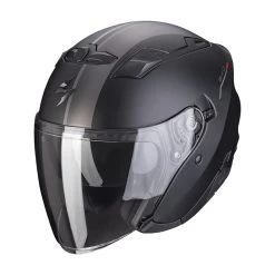 Best Sale ???? Plastic Scorpion Exo 230 Sr Helmet Black Matt Silver Red ✔️