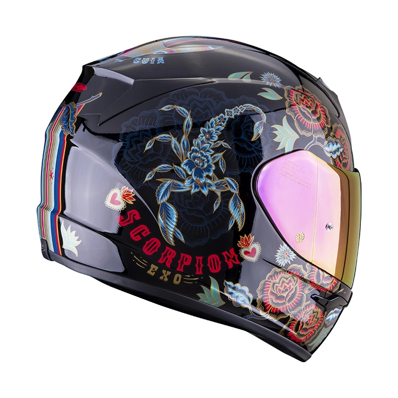 Flash Sale ???? Plastic Scorpion Exo 390 Chica 2 Helmet Black Blue Red ???? 5 Flash Sale ???? Plastic Scorpion Exo 390 Chica 2 Helmet Black Blue Red ???? - Image 3