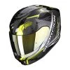 Outlet ???? Plastic Scorpion Exo 391 Haut Helmet Black Silver Yellow ???? -Scorpion Shop scorpion exo391 haut giallo