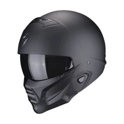 Flash Sale ???? Removable Chin Scorpion Exo Combat 2 Solid Helmet Black Matt ????