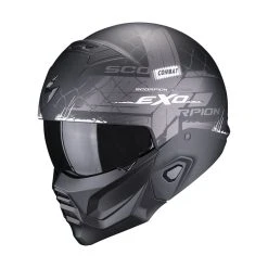 Best Pirce ???? Removable Chin Scorpion Exo Combat 2 Xenon Helmet Black Matt White ????