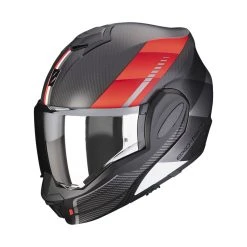 Budget ❤️ Fiber Scorpion Exo Tech Evo Carbon Genus Helmet Red ????