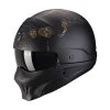 Brand new ???? Removable Chin Scorpion Exo Combat Evo Kalavera Helmet Black Gold ???? -Scorpion Shop scorpion exocombat evo kalavera oro