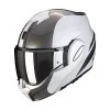 Best Pirce ⌛ Plastic Scorpion Exo Tech Forza Helmet White Silver ???? -Scorpion Shop scorpion exotech forza biancoargento