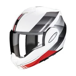 Budget ???? Plastic Scorpion Exo Tech Evo Genre Helmet White Silver ????