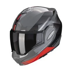 Best Pirce ???? Plastic Scorpion Exo Tech Evo Genre Helmet Grey Red ????