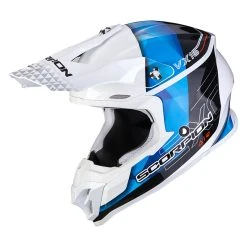 Best Pirce ✔️ Plastic Scorpion Vx-16 Evo Air Gem Helmet White Blue ????